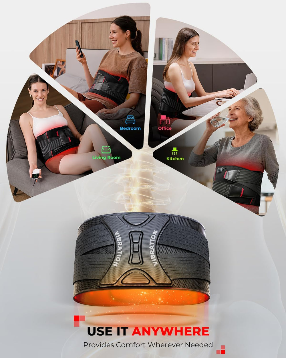 LTW belt features soft, skin-friendly fabric for comfortable wear