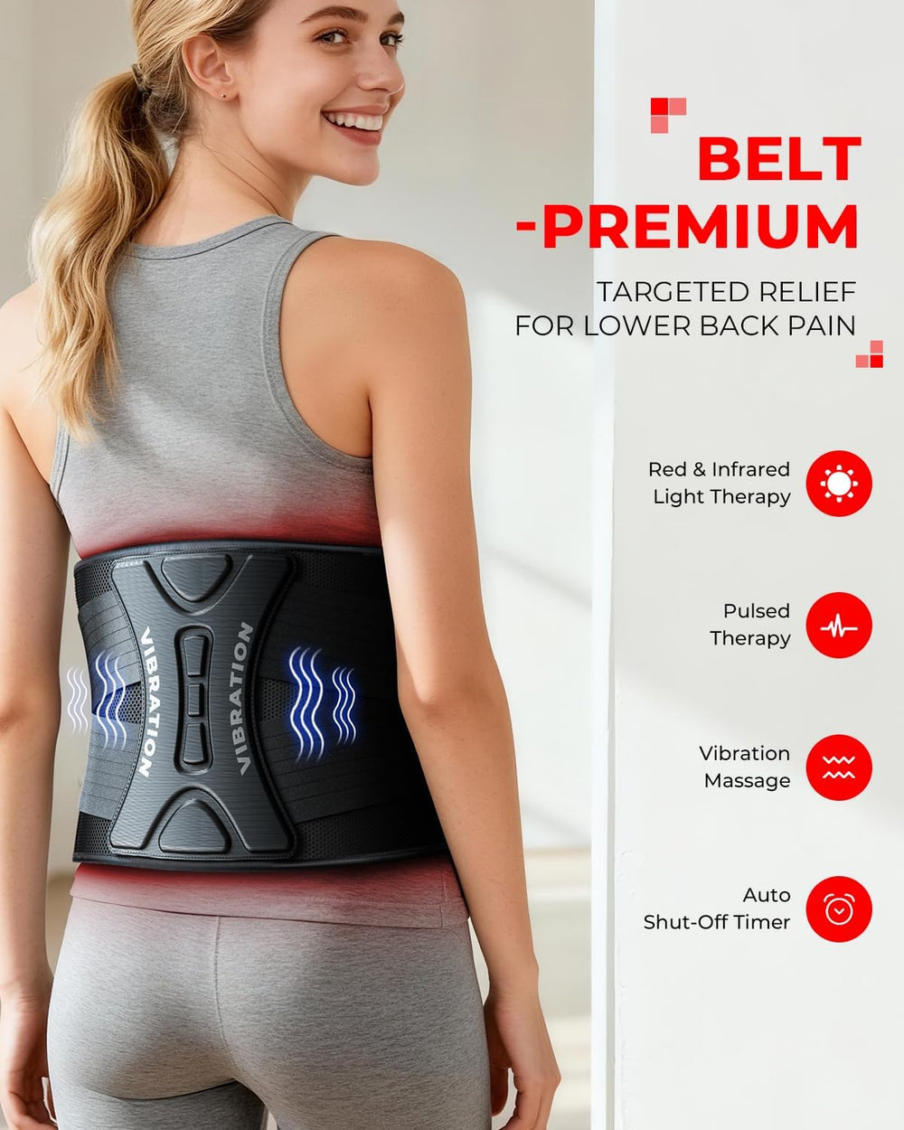 LTW belt worn at the waist showing ergonomic wrap for secure use