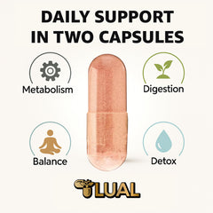 LUAL cinnamon supplement ready for daily use on kitchen counter
