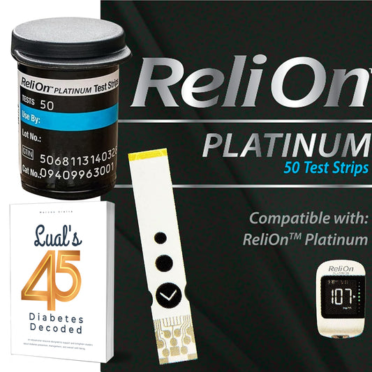 LUAL Platinum meter with mySugr Bluetooth compatibility for easy data syncing.