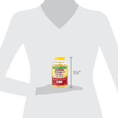 LUAL Spring Valley Omega-3 bottle with glass of water serving suggestion
