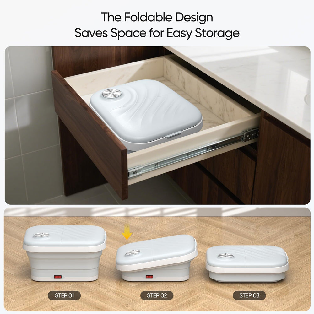 LUBBYGIM foot spa bubble jets creating relaxing soak ambience