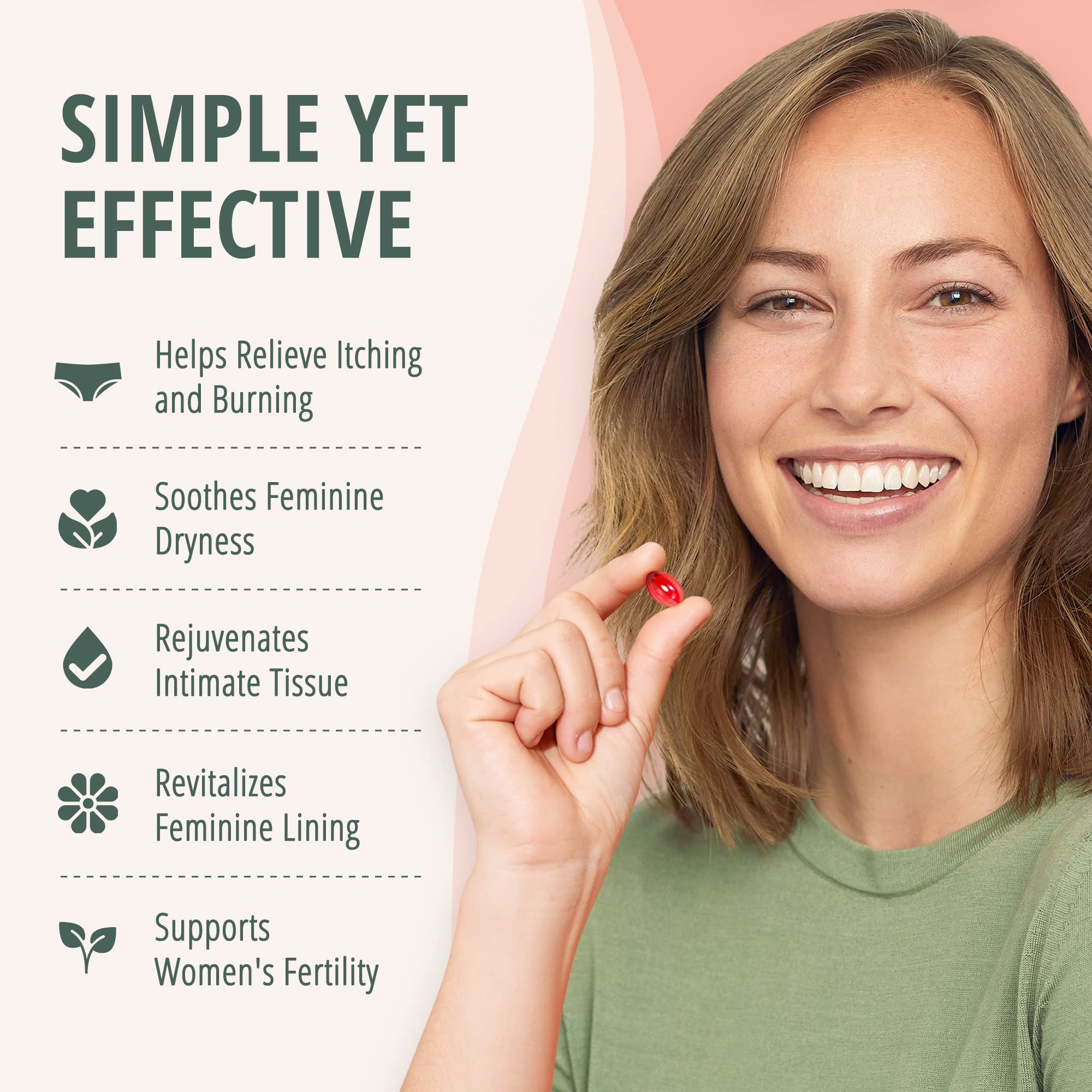 Lubracil vitamins A and E capsules nourish vaginal wellness