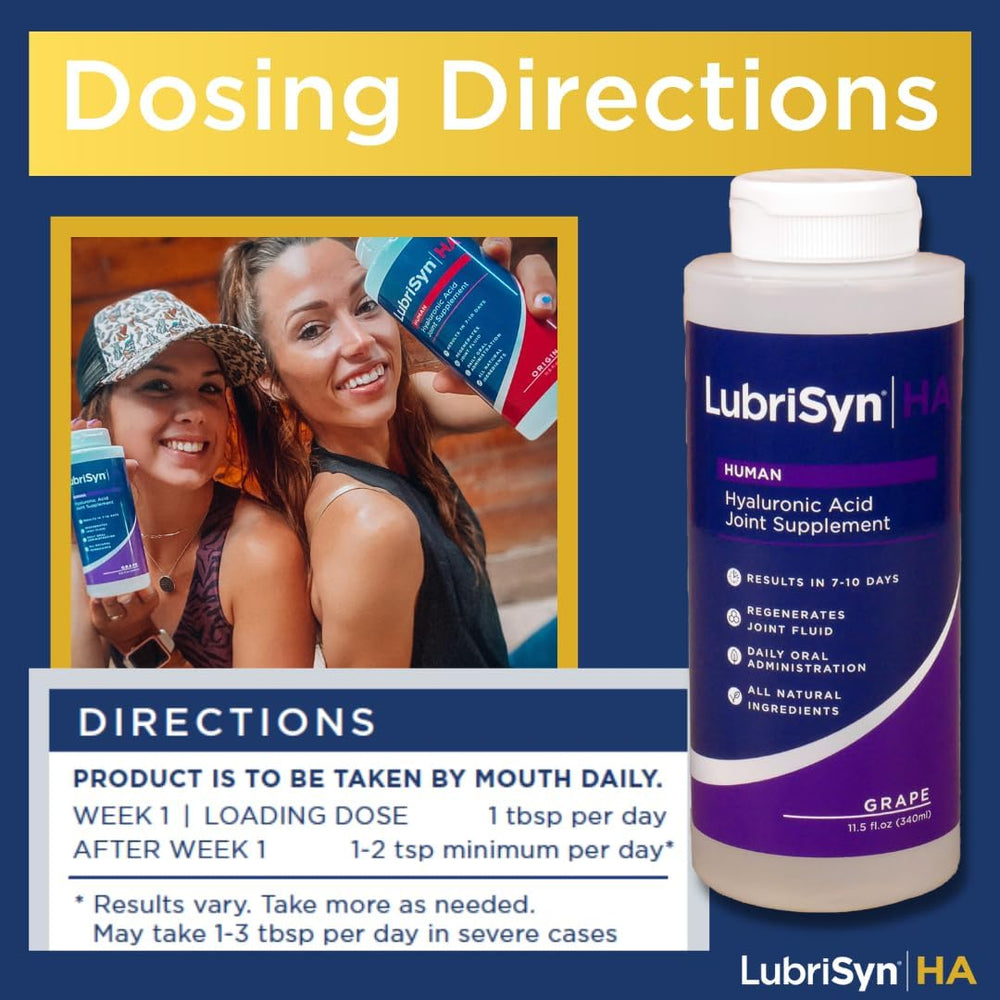 Active lifestyle scene with LubriSynHA promoting flexible movement.