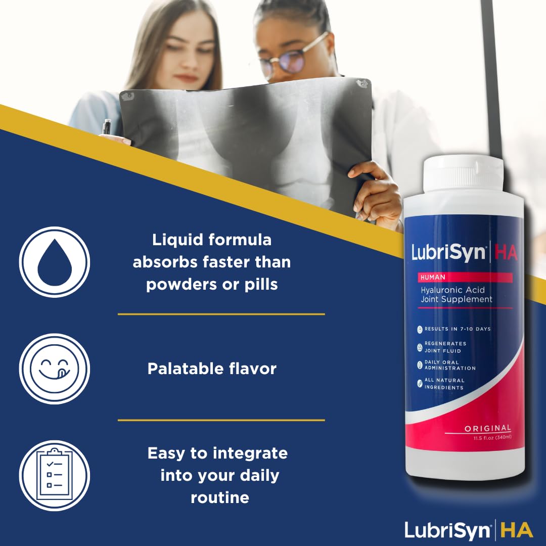 LubriSynHA 3-pack with bottles emphasizes convenient home joint care