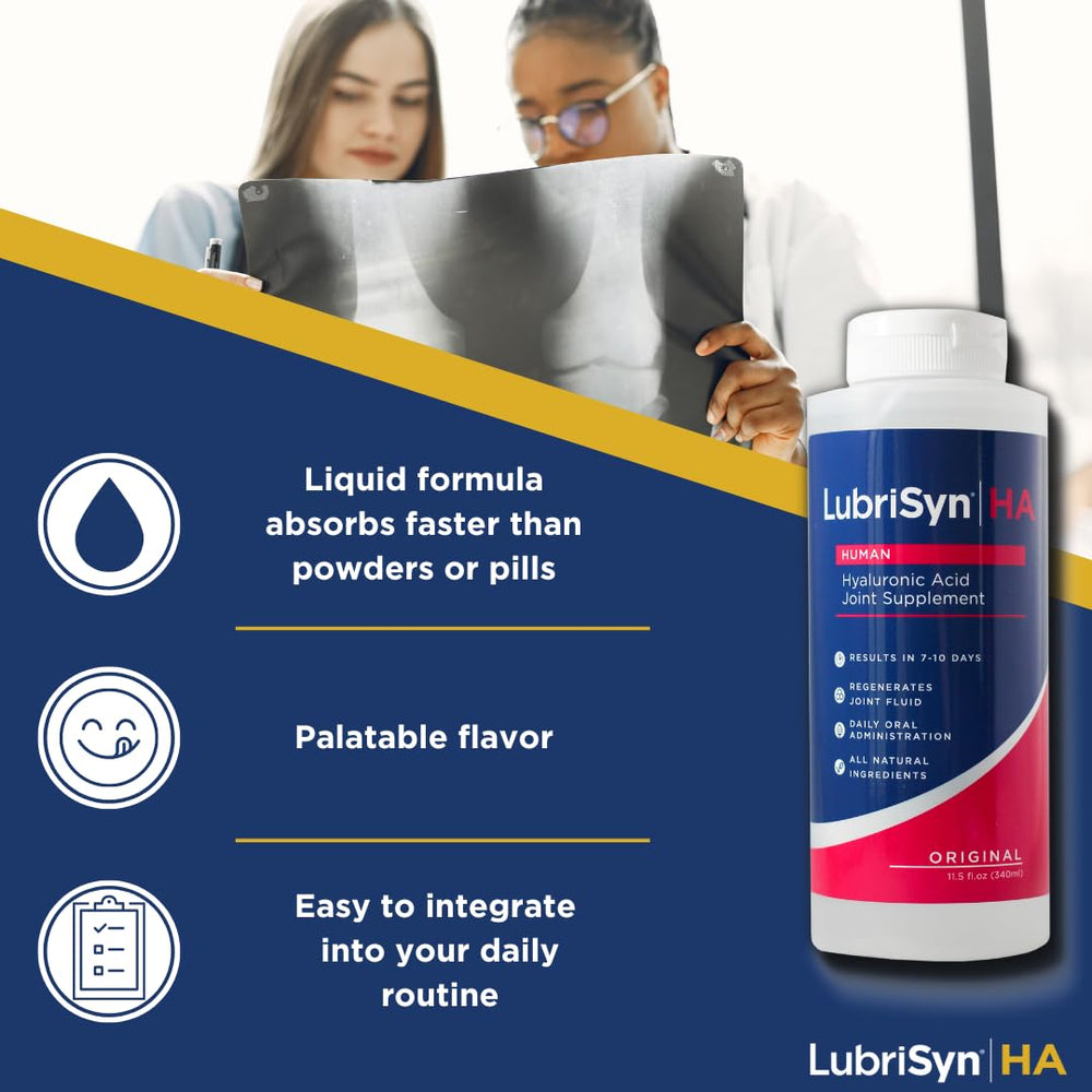 LubriSynHA 3-pack with bottles emphasizes convenient home joint care