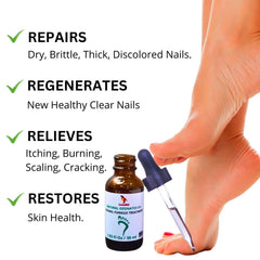 LucaED dropper applies solution directly to nails for targeted treatment.