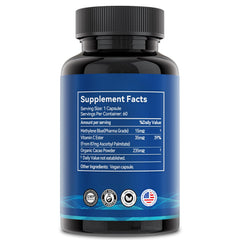 Lucemed label highlights purity and pharmaceutical-grade methylene blue.