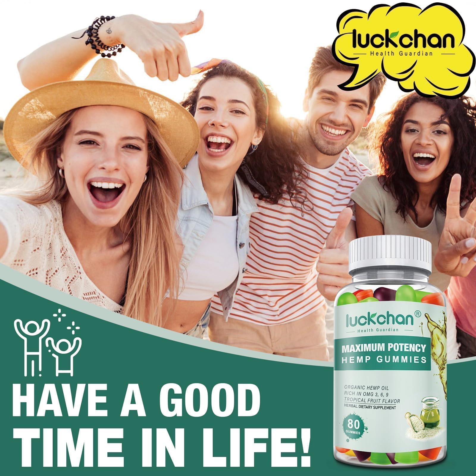 Colorado organic hemp gummies from LUCKCHAN showcase natural sourcing
