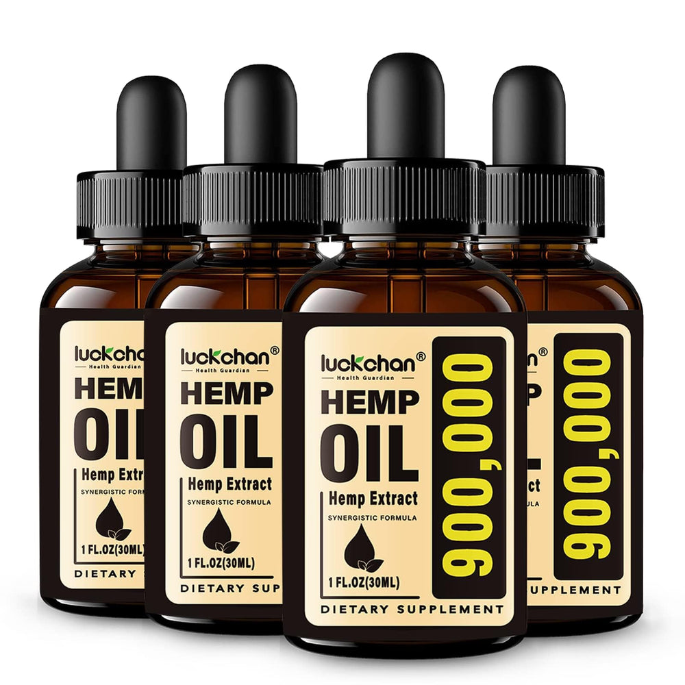 LUCKCHAN hemp oil 900k bottle front view for calm daily balance.