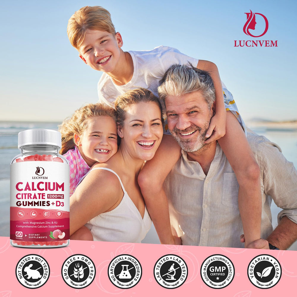 LUCNVEM daily routine reminder image suggests integrating gummies into wellness plan.