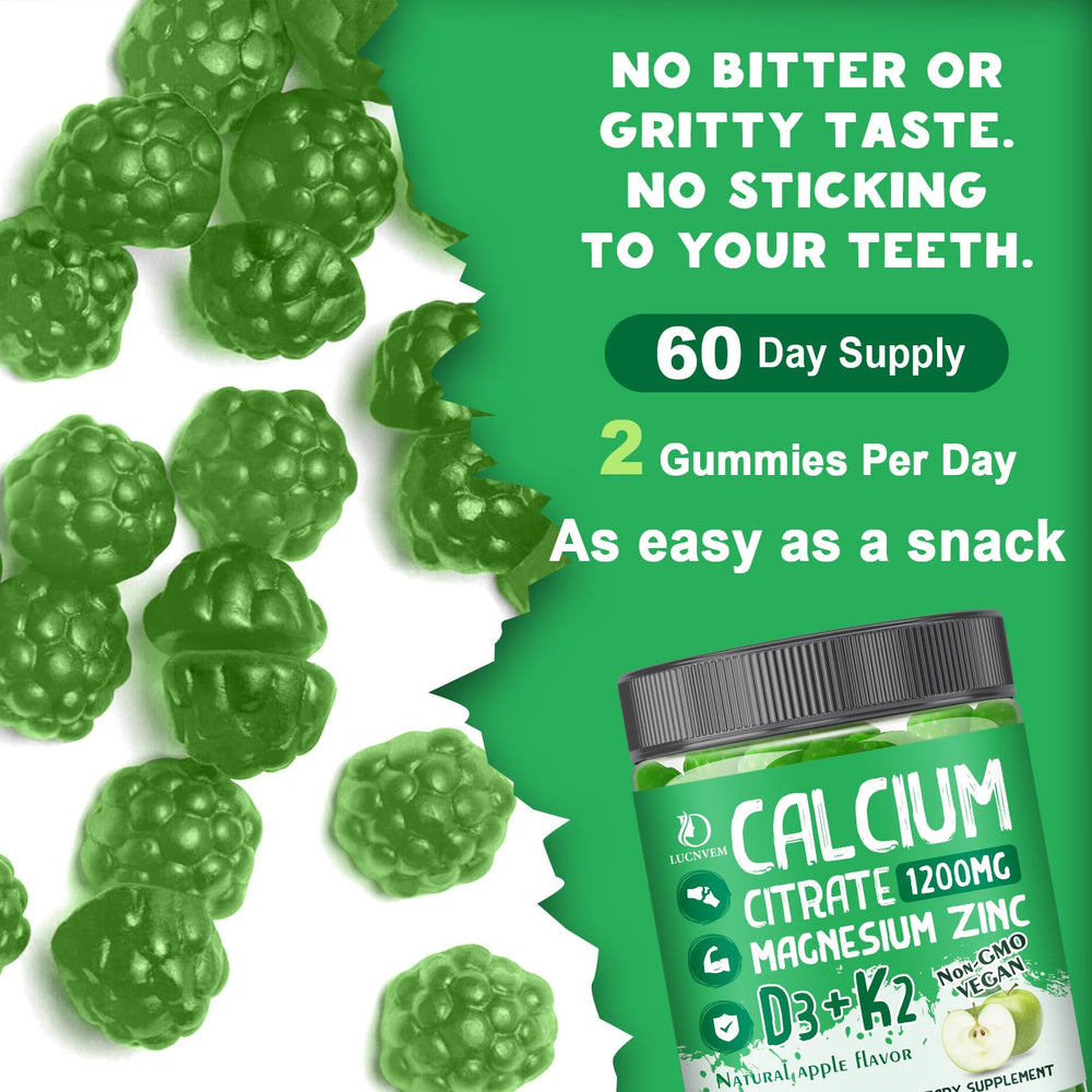 LUCNVEM gummy texture closeup shows chewable, easy-to-take format.