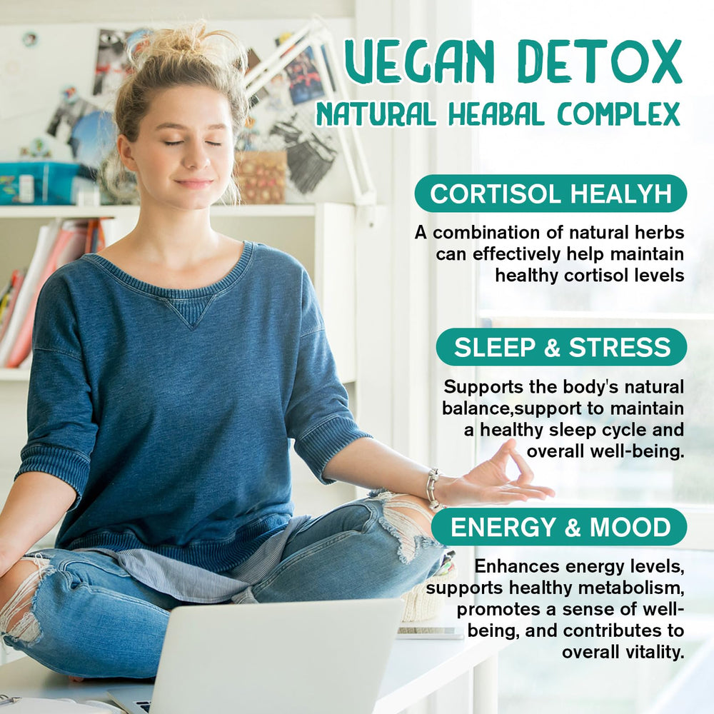 LUCNVEM Cortisol label back reveals key ingredients and benefits.