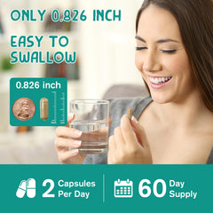 LUCNVEM Cortisol supplement packaging highlights 60-day vegan supply.