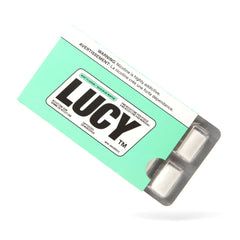 Lucy Nicotine Gum packaging on display for mint flavor craving support