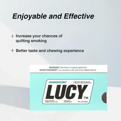 LUCY Wintergreen pack on a store shelf illustrating convenient packaging