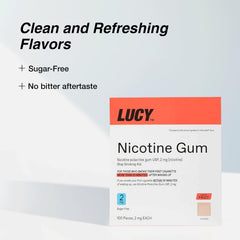 LUCY NRT coated gum detail highlighting texture and chewability.