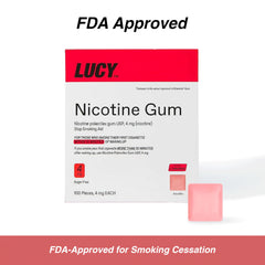LUCY 4mg gum in wallet or bag for easy access.