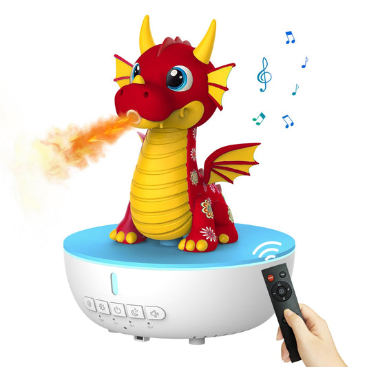 LUCYLANKER Dragon Humidifier front view for kids' room with gentle mist