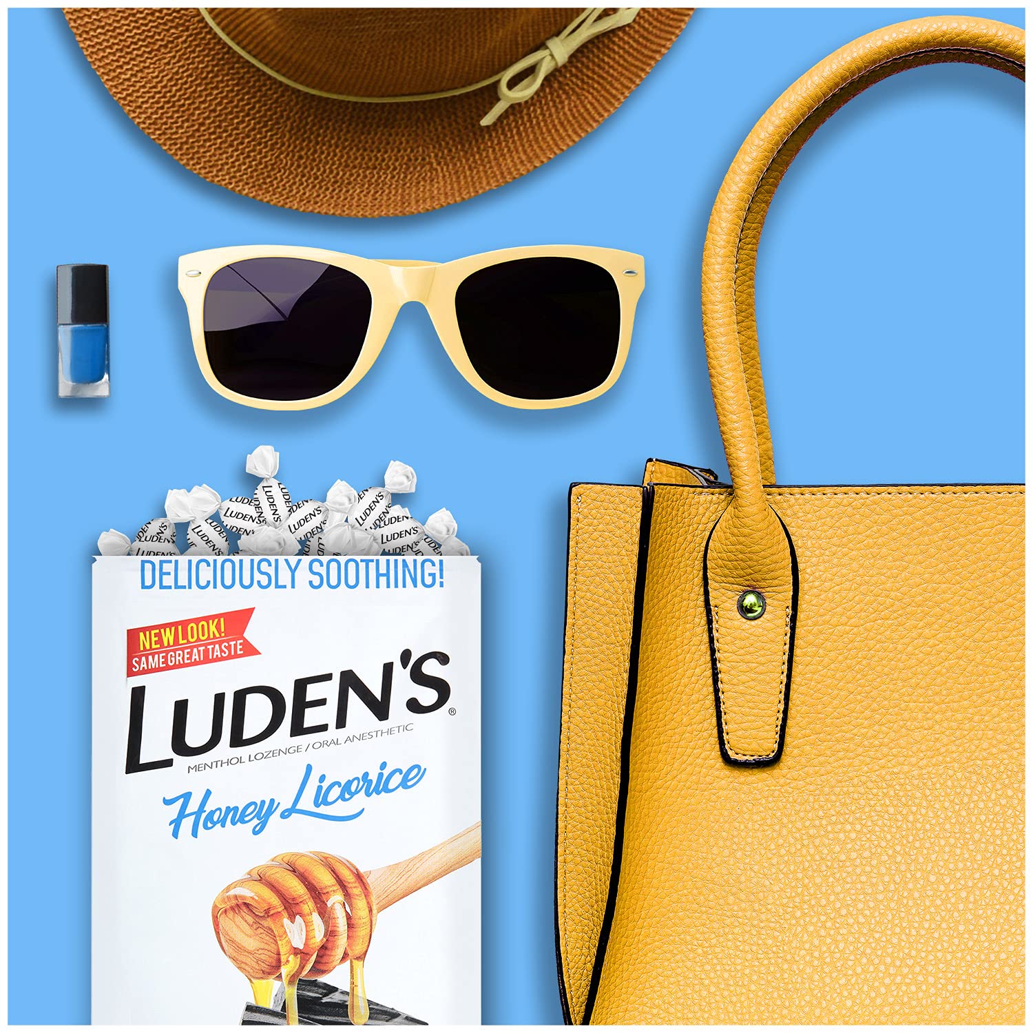 Luden's Throat Drops brand heritage communicates trusted throat relief.