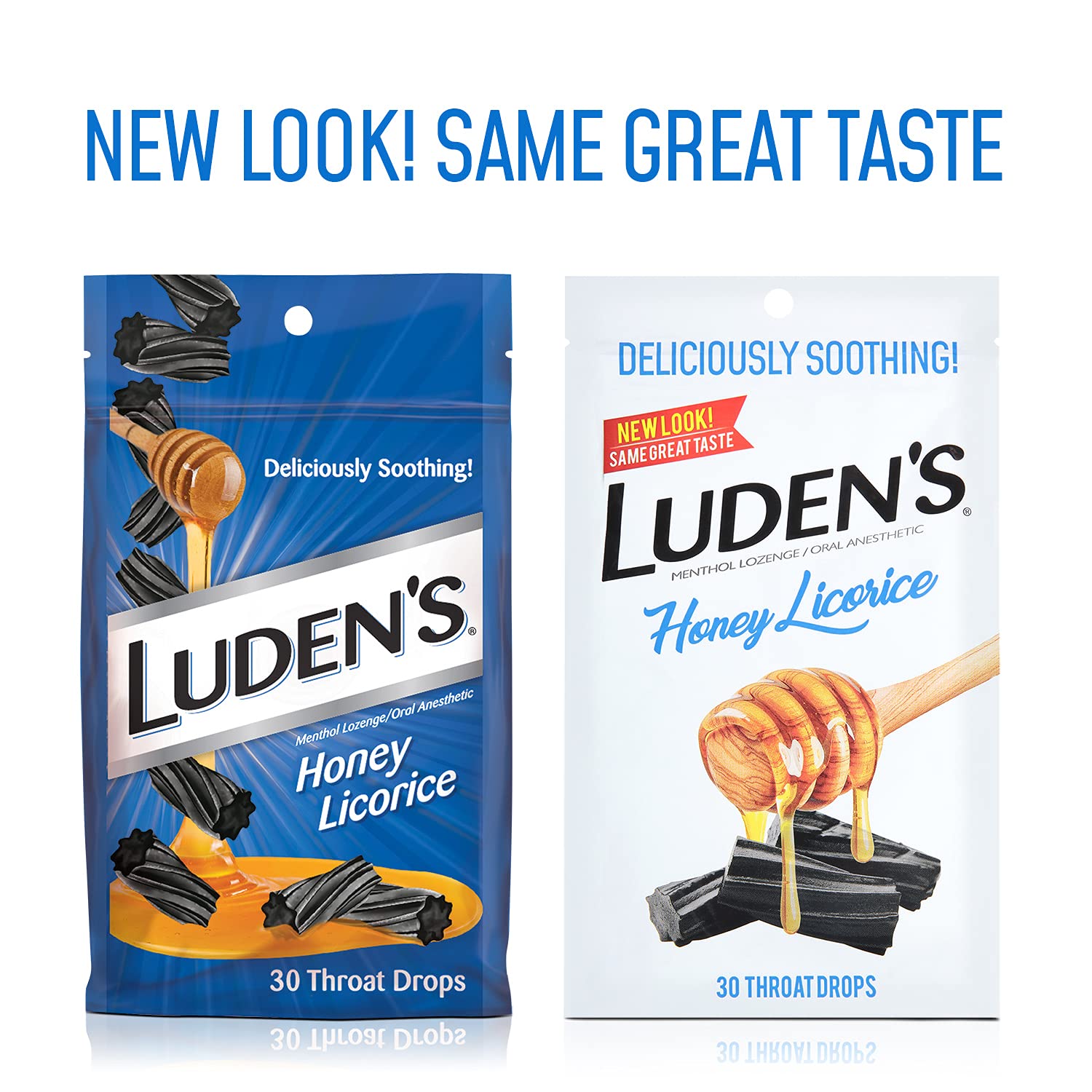 Luden's Throat Drops individually wrapped for discreet, portable use anywhere.