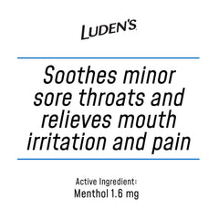 Luden's Throat Drops pocket-sized packaging fits in pockets and purses.
