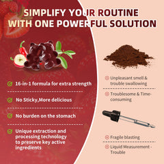 Sugar-free berry flavor Lukaree 16in1 Cayenne Gummies closeup