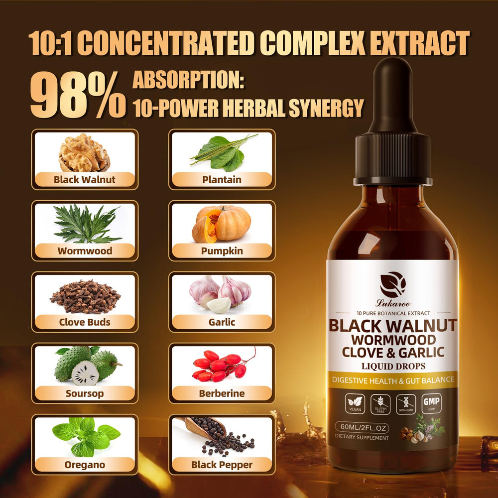 Lukaree Garlic Berberine Drops for convenient on-the-go digestive support