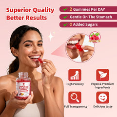 Lukaree Liver Cleanse Detox Gummies chicory root prebiotic visual supports gut health.