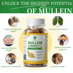 Lukaree Mullein Gummies elderberry bottle image highlighting immune-support potential.