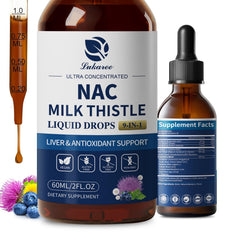 Lukaree NAC supplement bottle shows the 600 mg drops for liver support