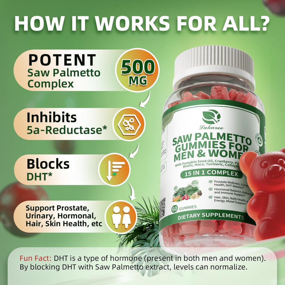 Lukaree Saw Palmetto pumpkin seed oil blends for overall wellness.