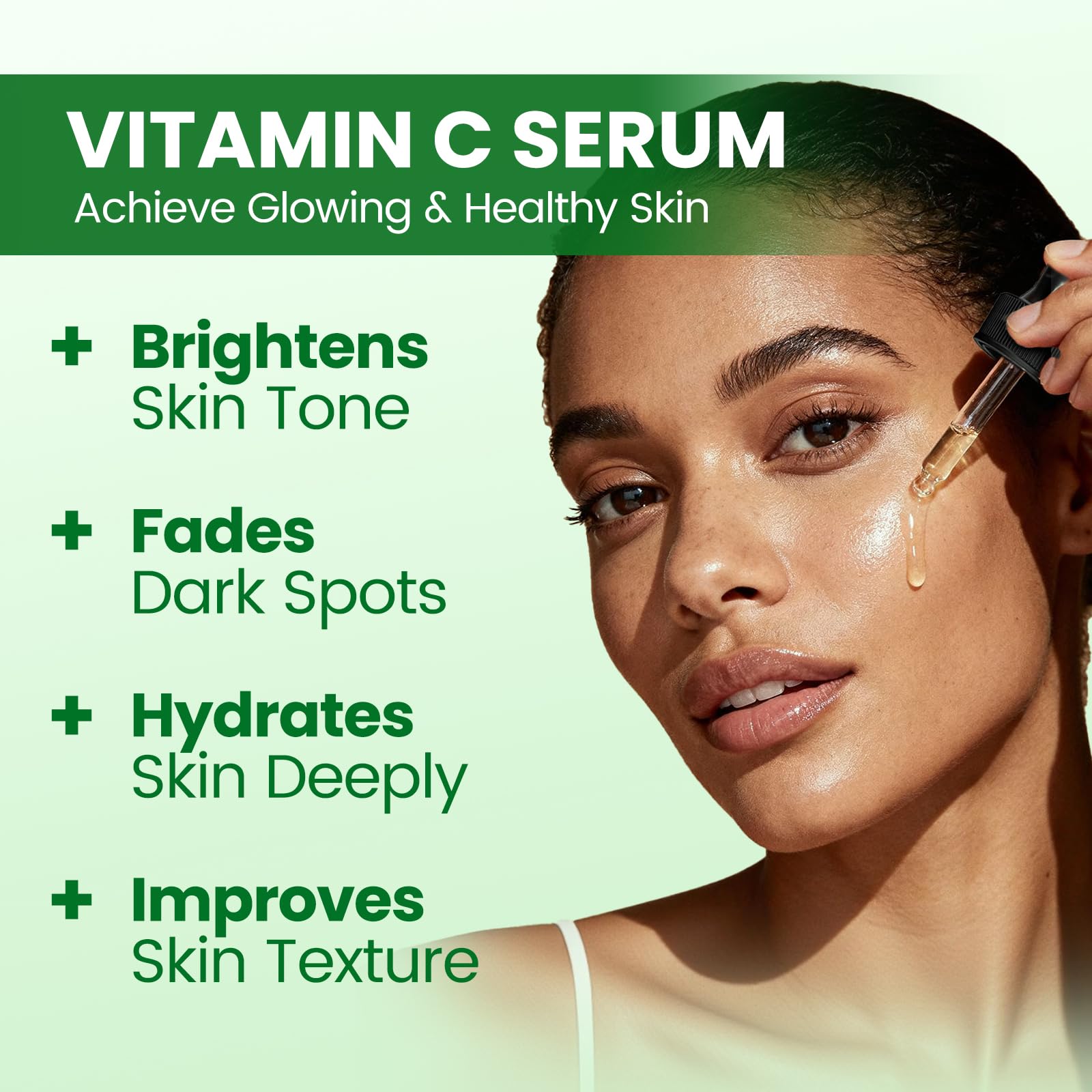 Lukaree Vitamin C Serum pump dispenser enabling easy daily application
