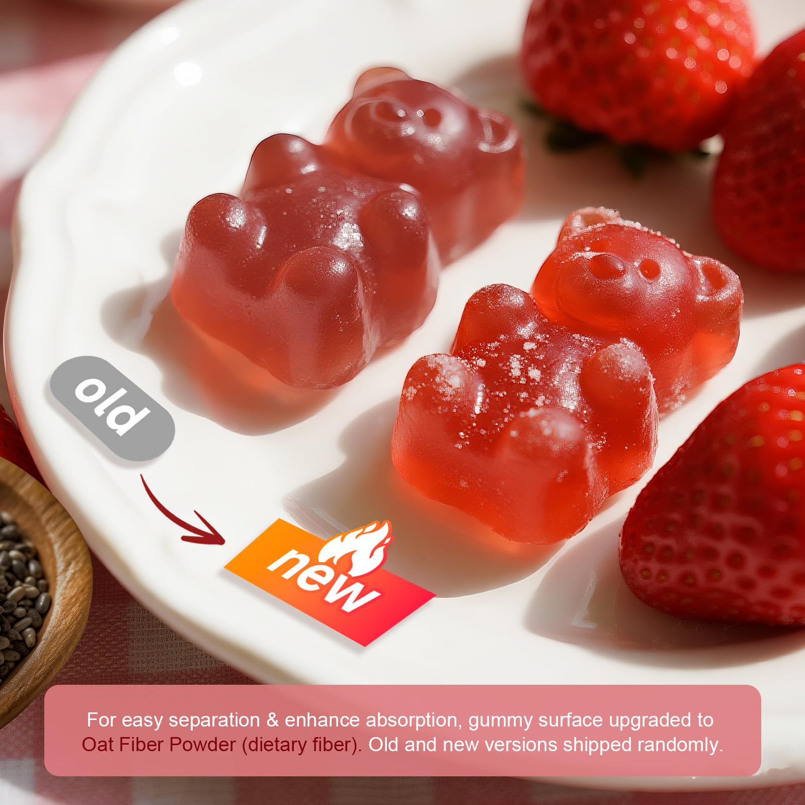 Wide-mouth jar design for convenient daily use of Lukaree gummies