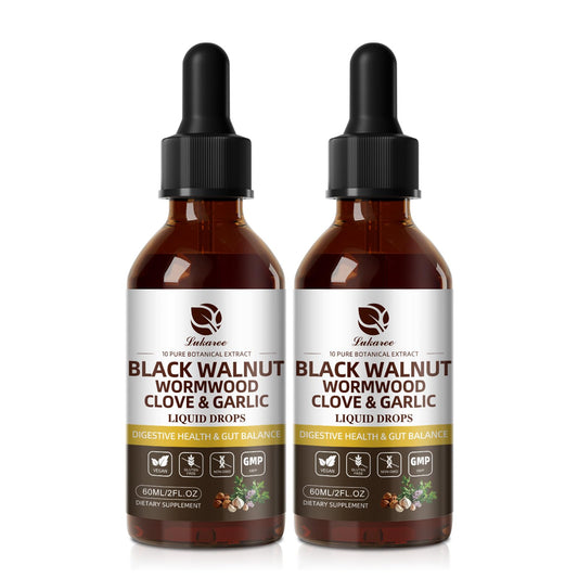 Lukaree wormwood black walnut clove cleanse bottle for easy daily use