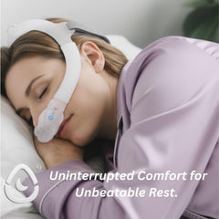 Lullapad durable stretch fabric reduces wear and tear on CPAP gear.