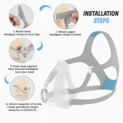Lullapad F20 medium replacement headgear with adjustable strap for secure fit