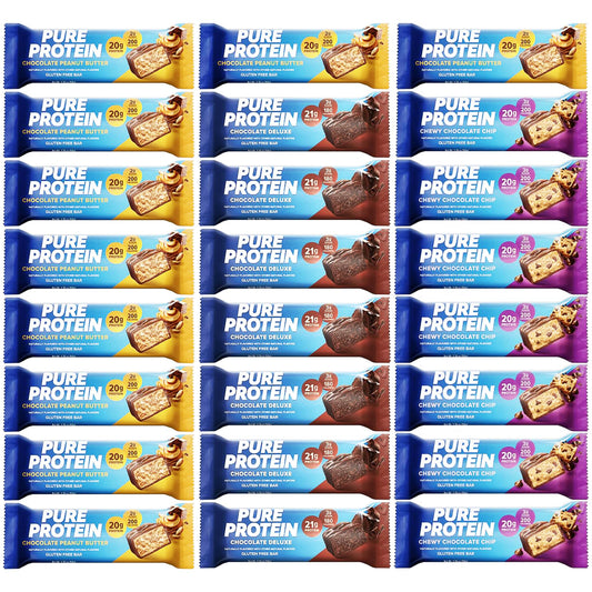 Lulurose Pure Protein Bar chocolate peanut butter wrapper highlights high protein on the go.