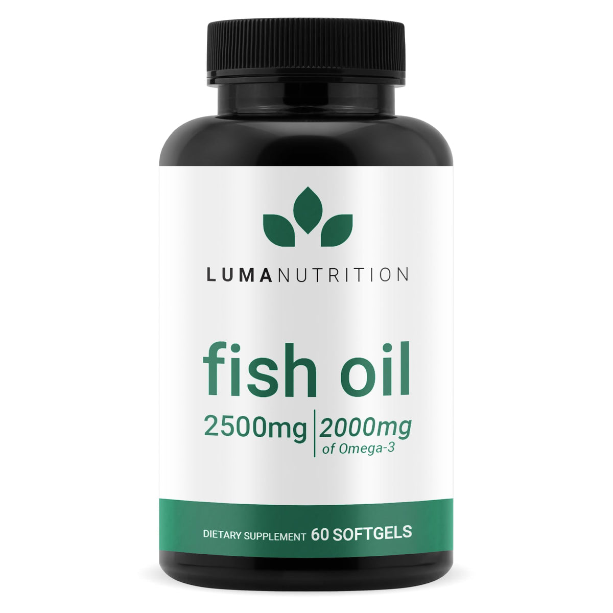 Luma Nutrition Omega-3 softgel bottle ready for daily heart and brain support.
