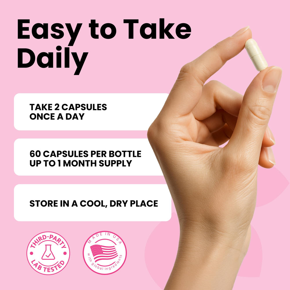 Luma Nutrition probiotic packaging with bottle and box highlighting monthly supply.