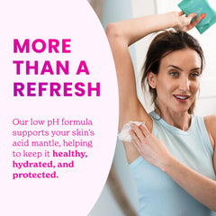 Lume skin-loving formula: aluminum-free and hypoallergenic.