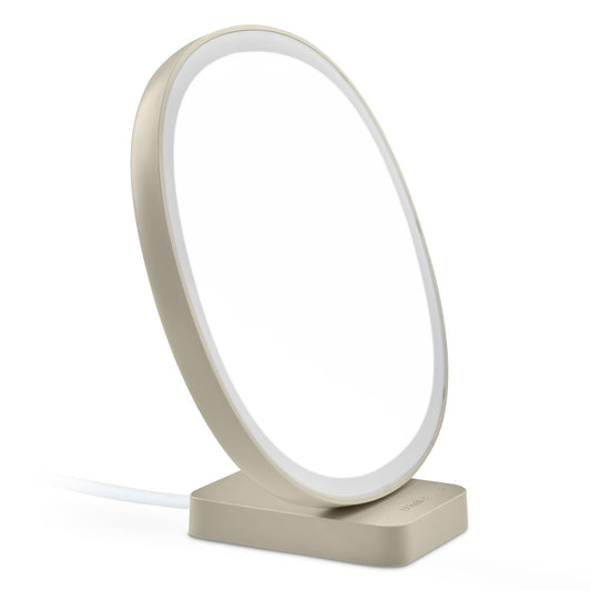 Lumie Dash 10,000 lux brightness on a desk for morning alertness