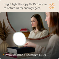 Lumie Dash brightness control highlights easy adjustable levels for comfort
