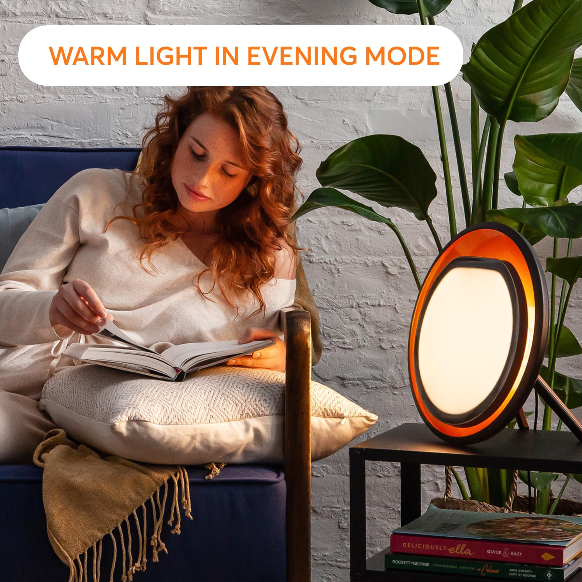 Lumie Halo 10,000 lux panel delivering bright daylight-like illumination.