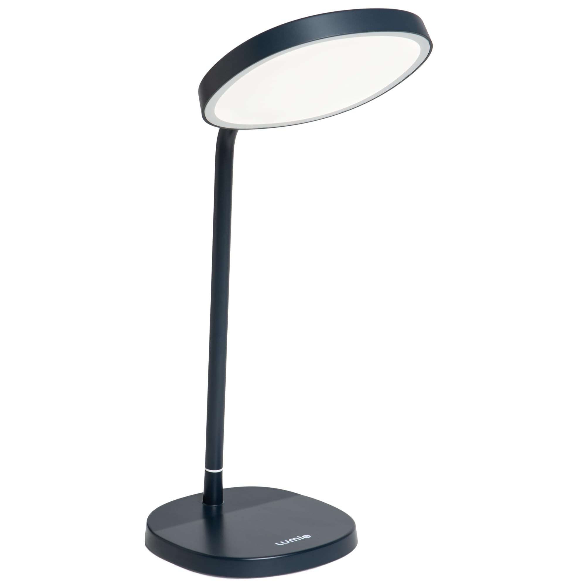 Lumie Task lamp showing 10,000 lux brightness for crisp desk work