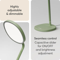 Lumie Task soft, eye-friendly lighting reduces glare.