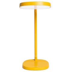 Lumie Task golden-yellow finish adds warm, inviting desk aesthetics.