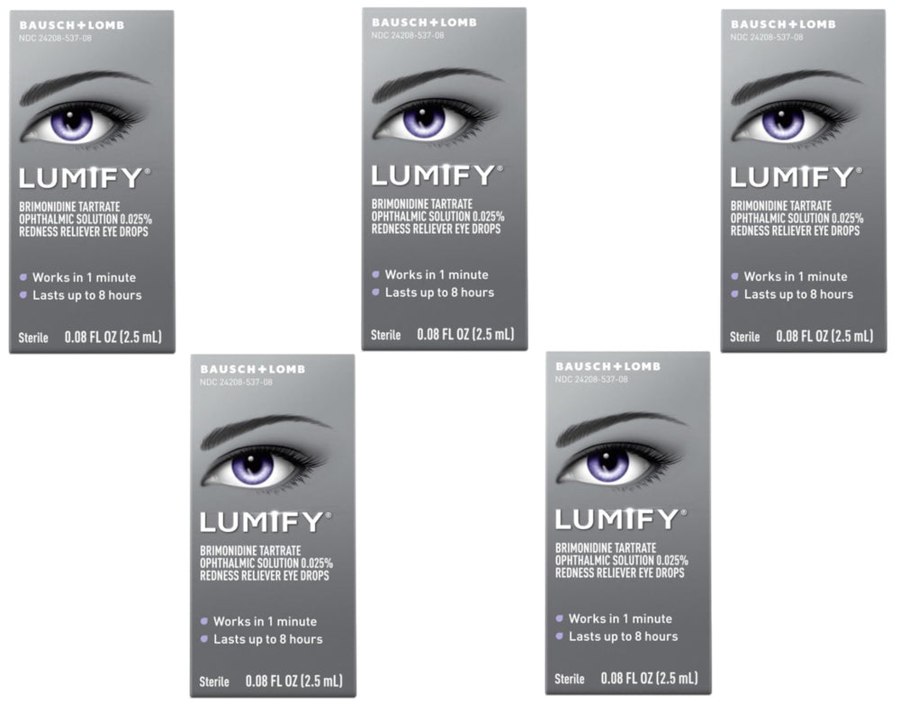 LUMIFY eye drops bottle with dropper for quick redness relief