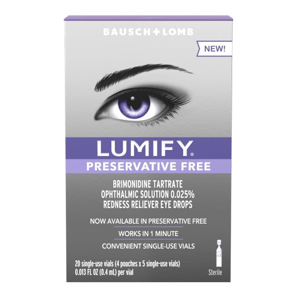 Lumify single-use vials show convenient, preservative-free dosing.