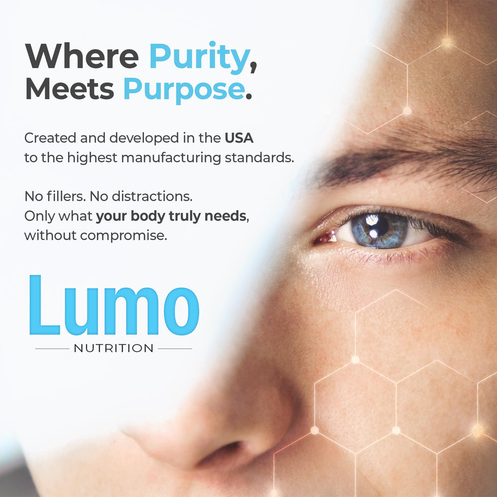 Lumo Nutrition Ursolic Acid Formula clean-label packaging communicates transparent ingredients and dietary compatibility
